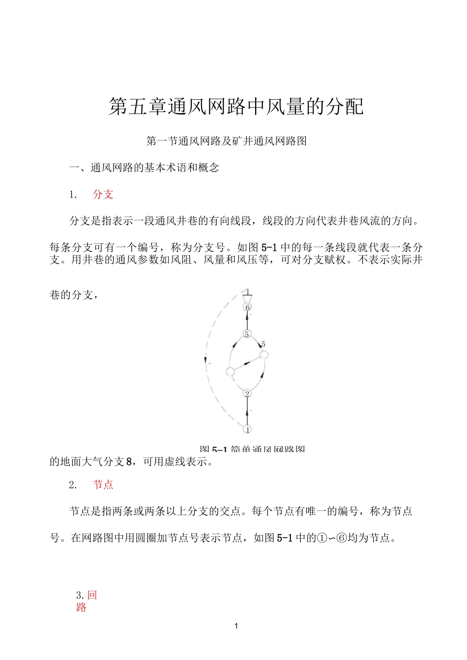 通风网络解算_第1页