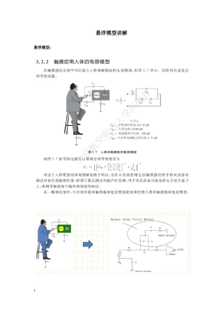 电容屏结构悬浮模型