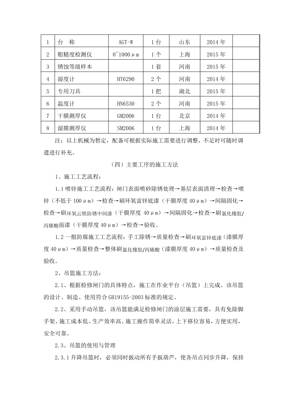 电弧喷锌施工方案_第2页