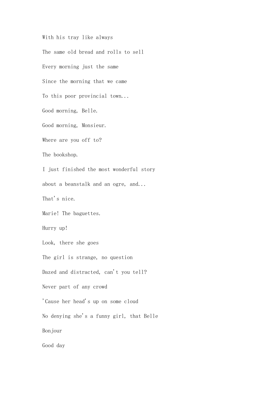 电影《美女与野兽》的英文台词_第3页