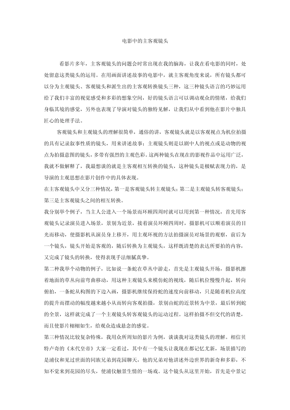 电影中的主客观镜头_第1页
