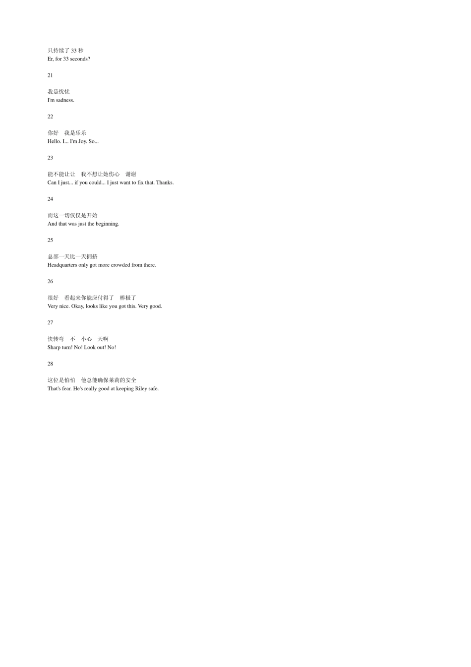 电影头脑特工队Inside.Out.2015台词剧本中英文对照_第2页