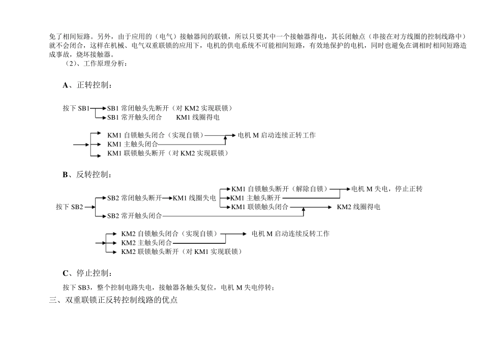 电机正反转控制原理电路图、电路分析及相关.._第2页