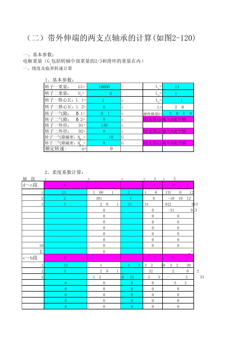 电机转轴的挠度及临界转速计算_第3页