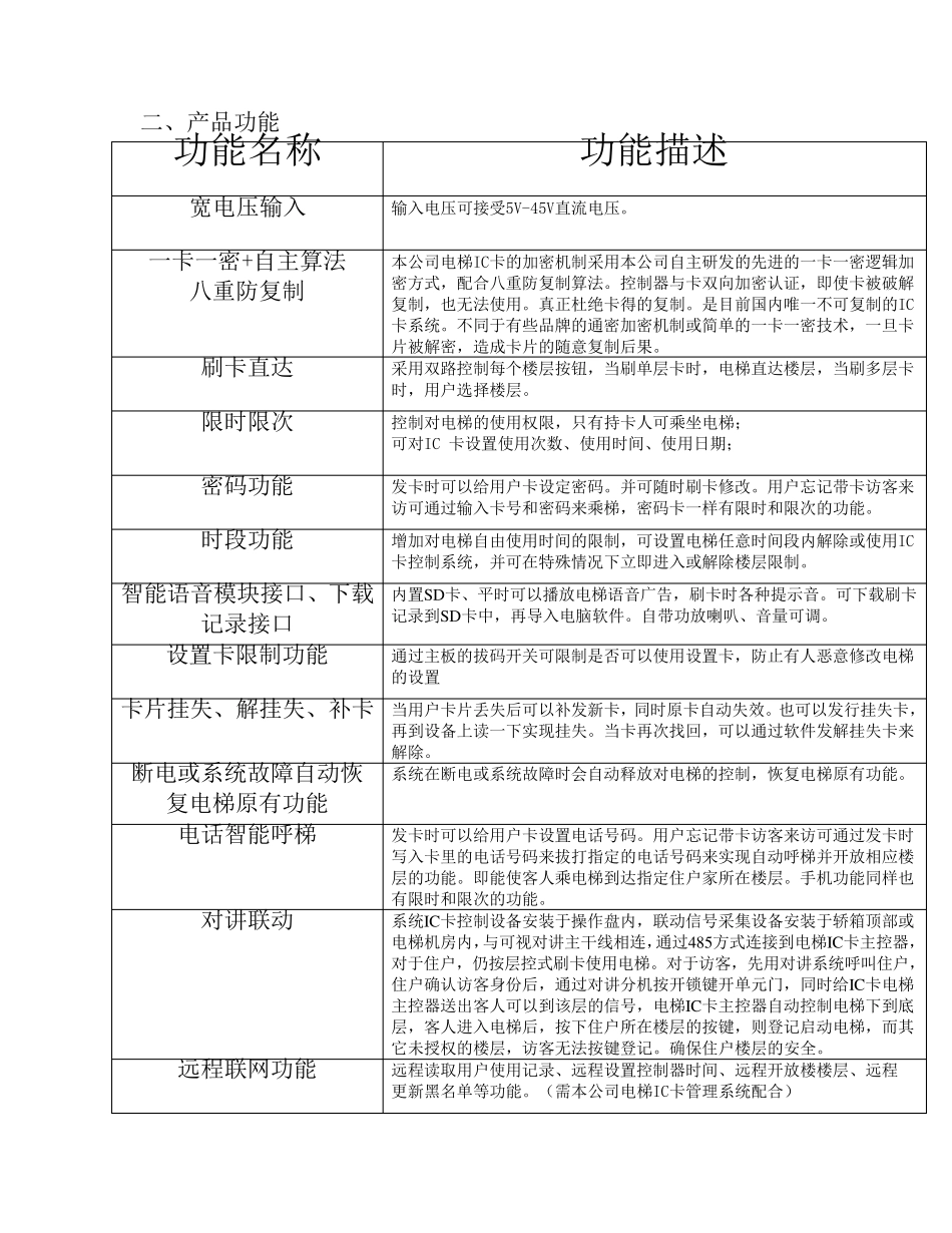 电梯IC卡管理系统操作手册(安装必读)_中性_第3页