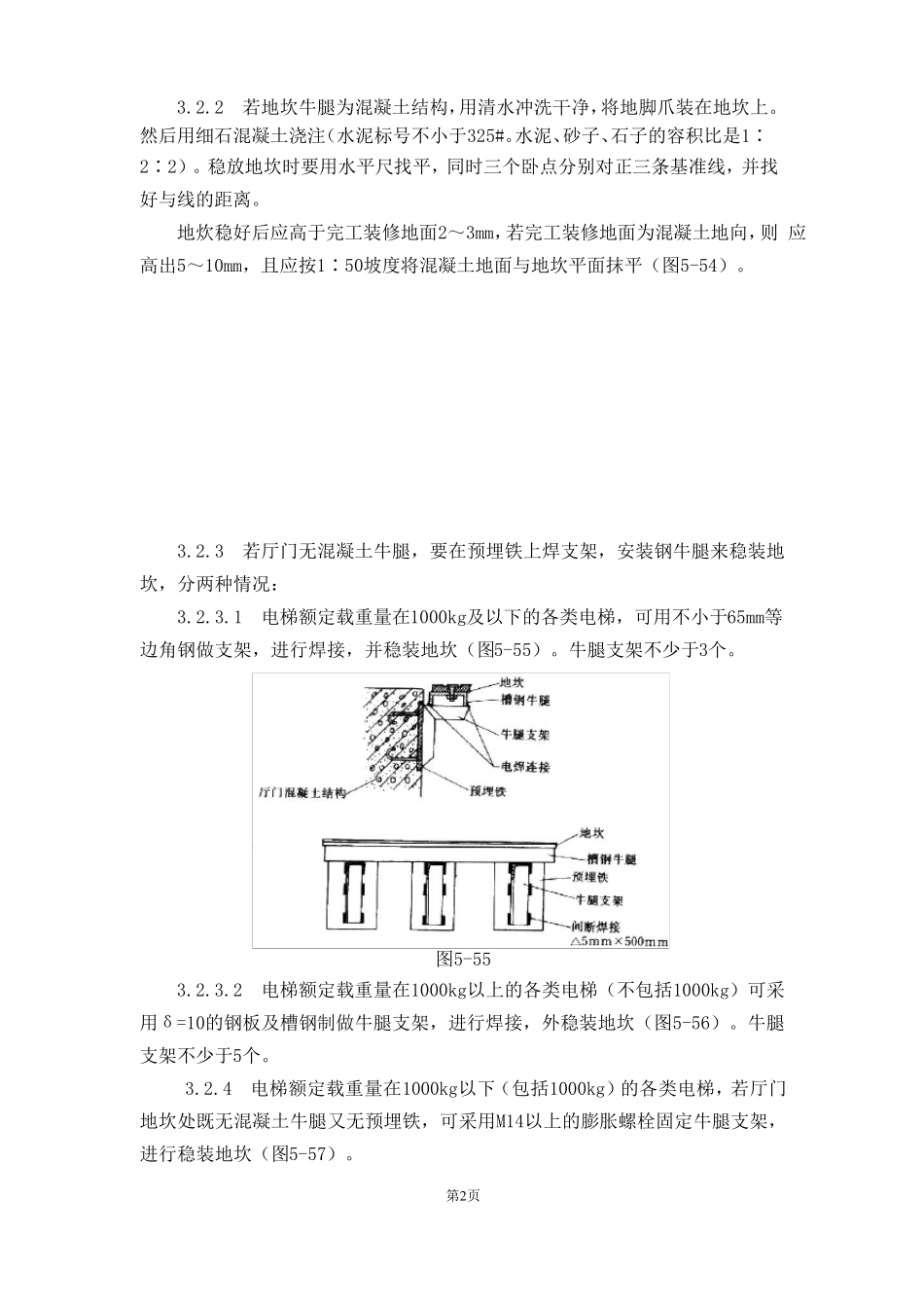 电梯厅门安装工艺标准_第2页