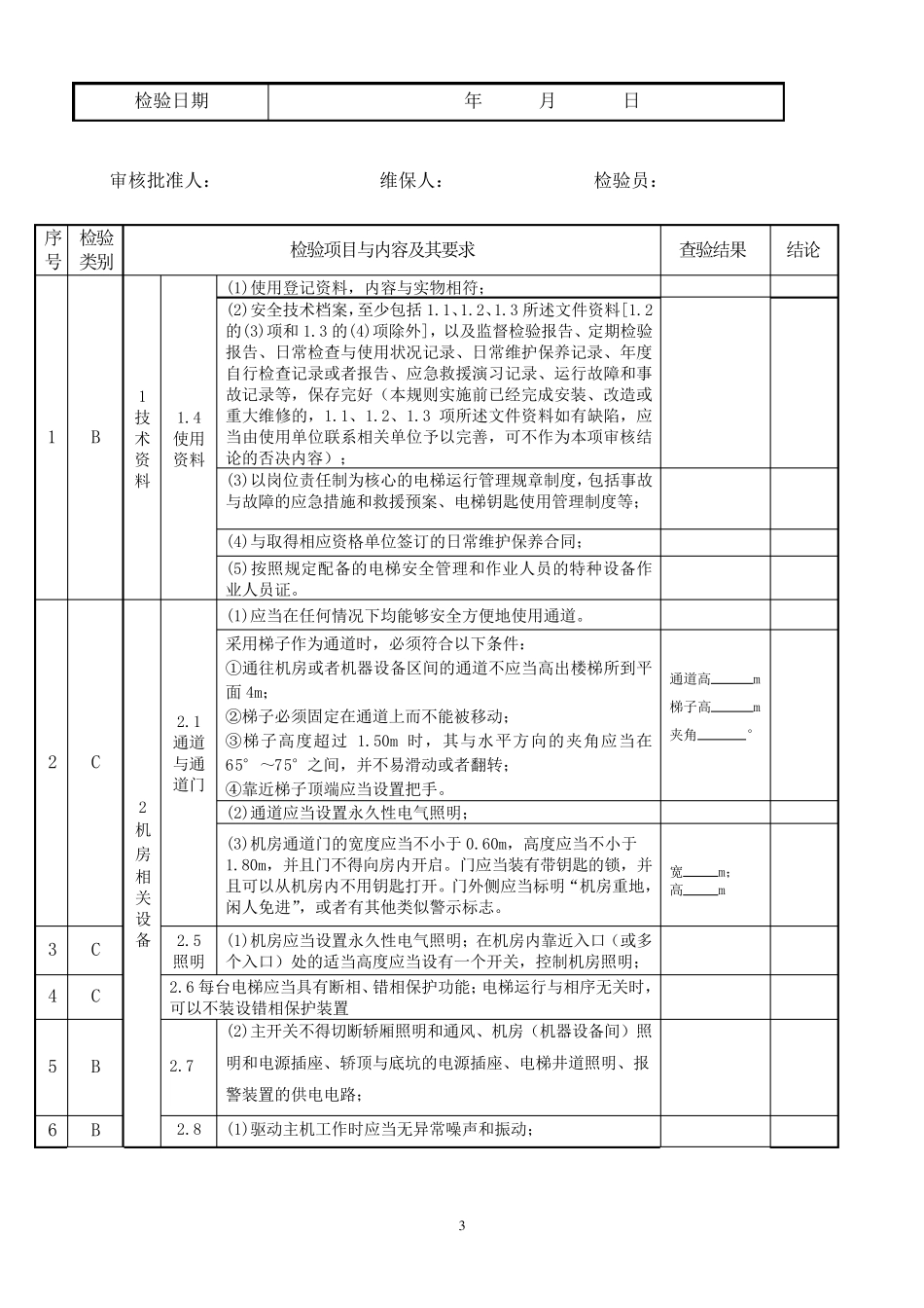 电梯试运行报告_第3页