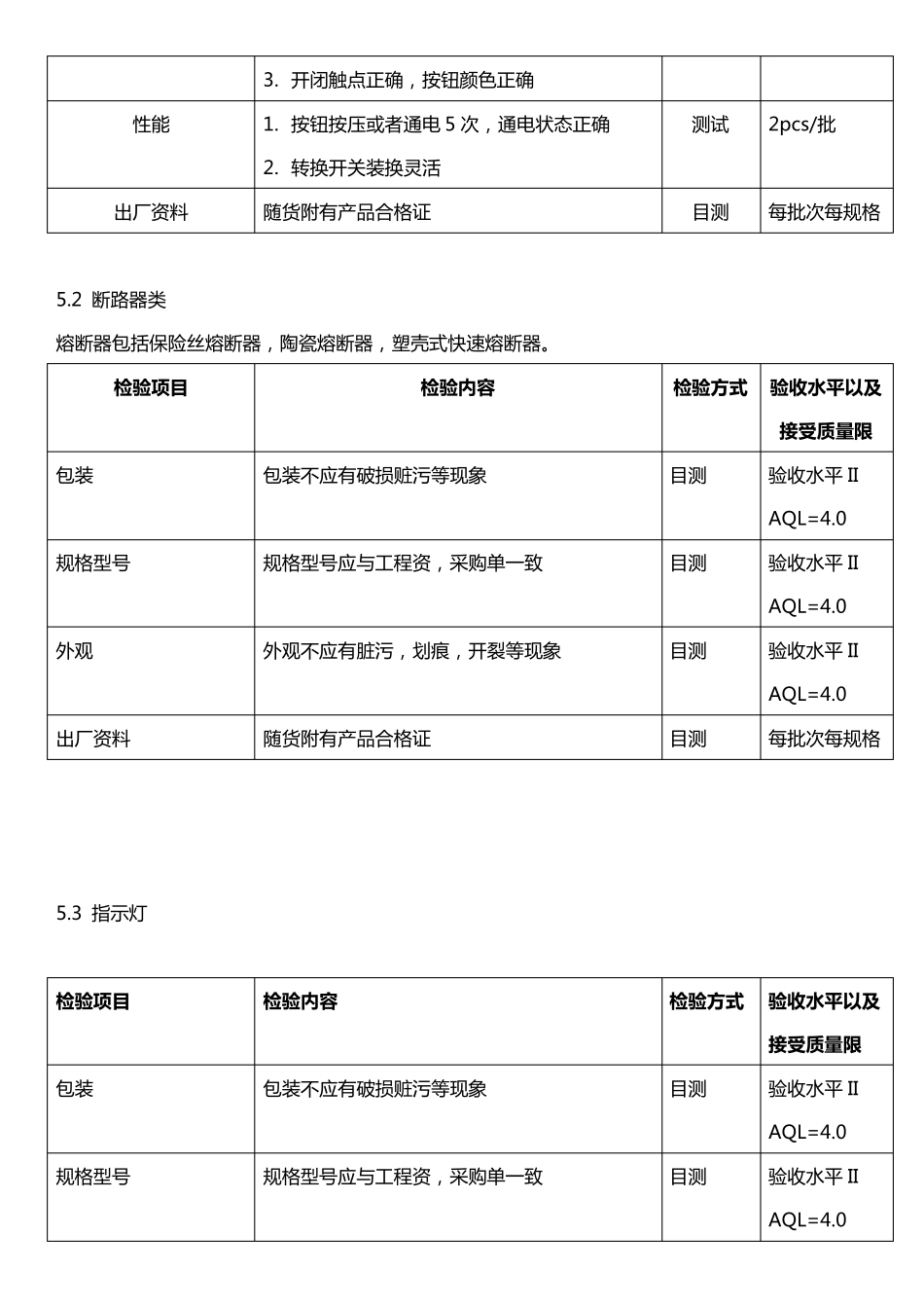 电气元件检验规范_第2页