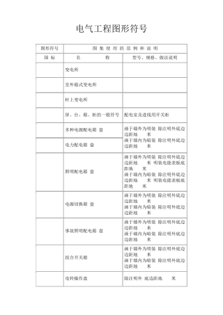 电气工程图形符号