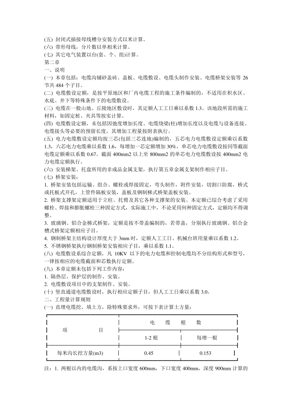 电气工程定额说明_第2页