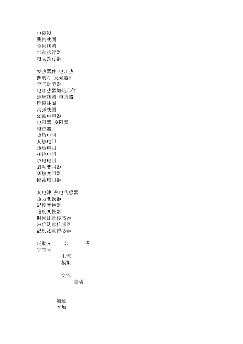 电气常用符号表_第3页