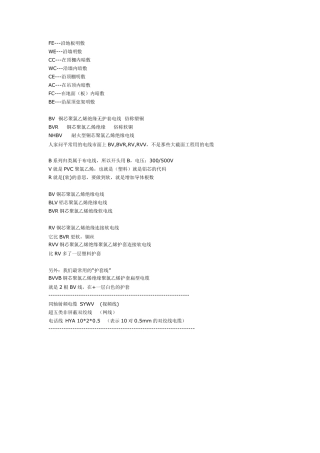 电气常用线路敷设方式