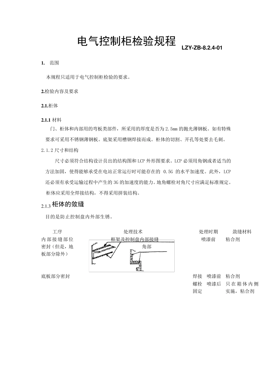 电气控制柜检验规程_第1页
