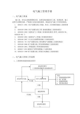 电气施工管理手册