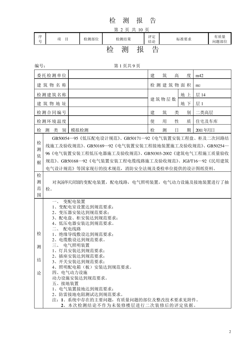 电气检测报告_第2页