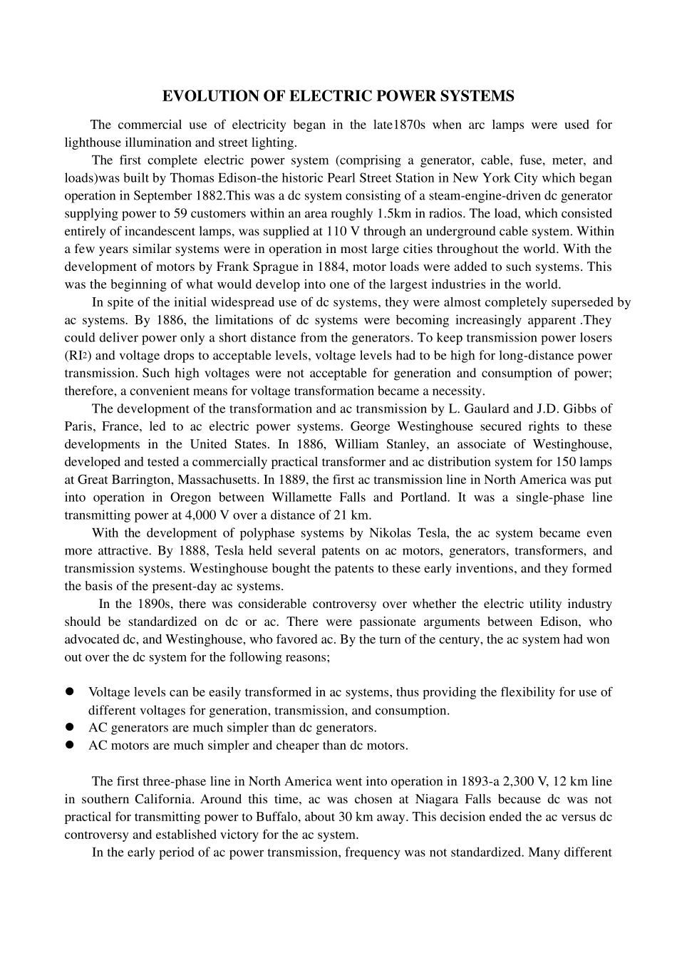 电气类英文翻译电力系统的演化_第1页