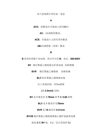 电气系统图符号