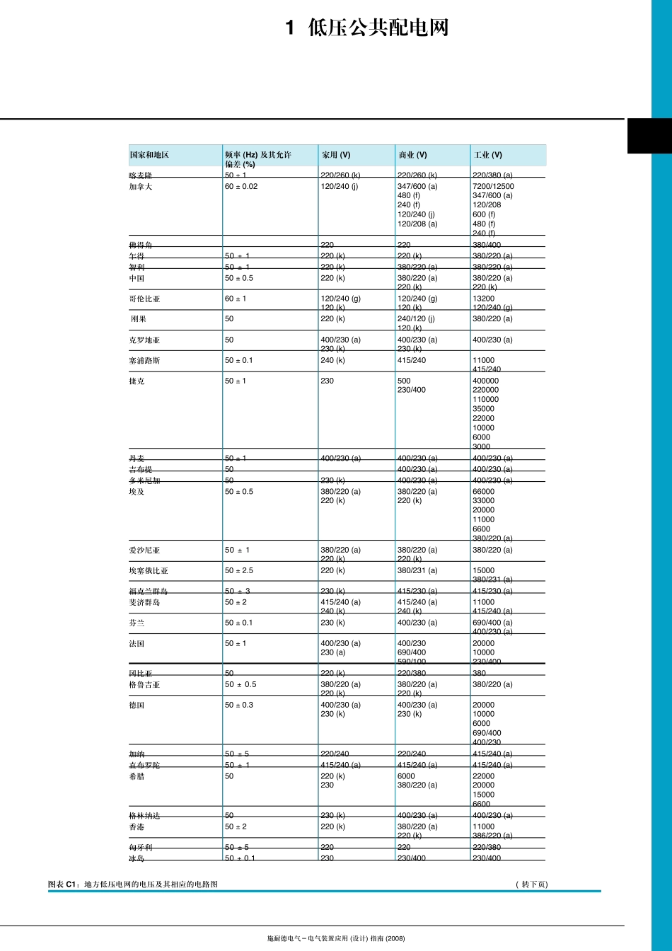 电气装置应用(设计)指南3与低压公共配电网的连接_第3页