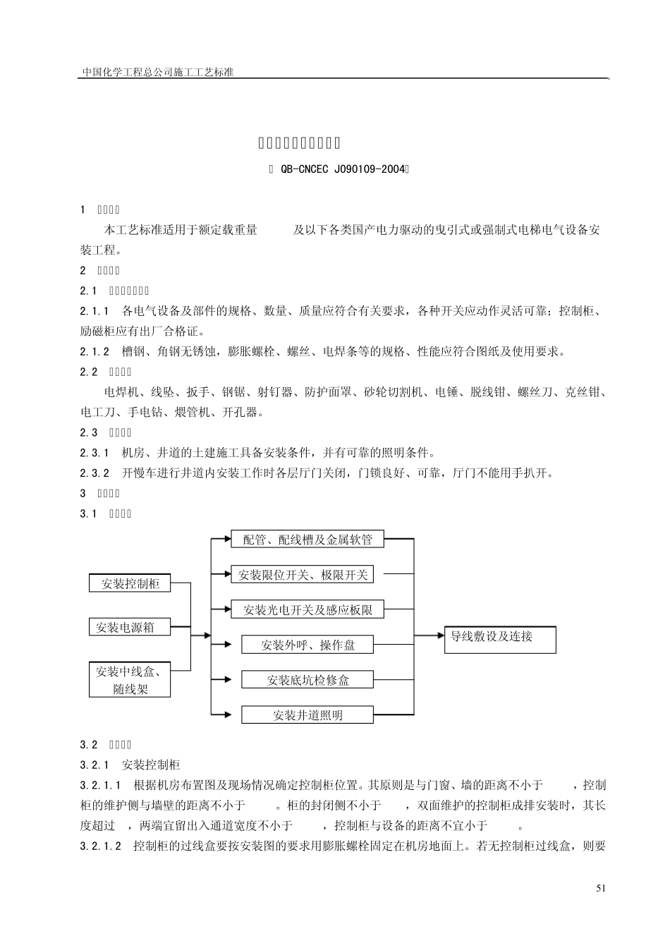 电气设备安装工艺标准_第1页
