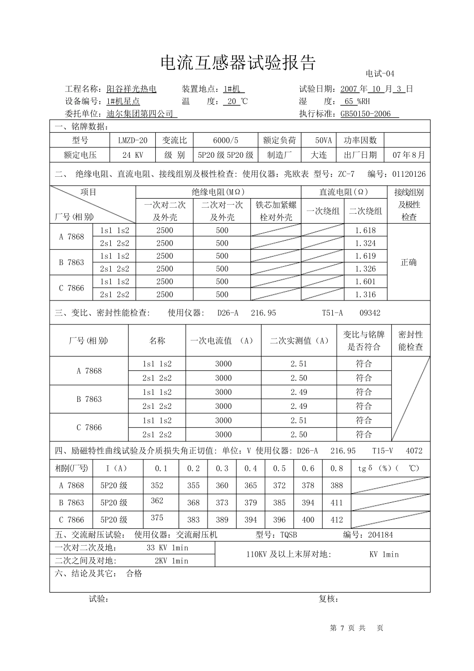 电流互感器试验报告_第3页