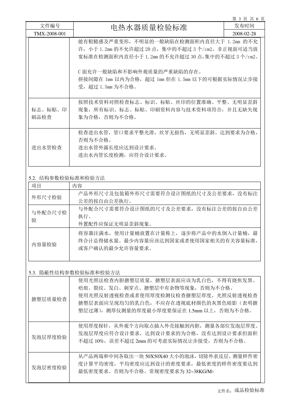 电热水器质量检验标准_第3页