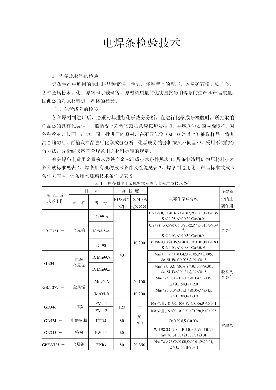 电焊条检验技术_第1页