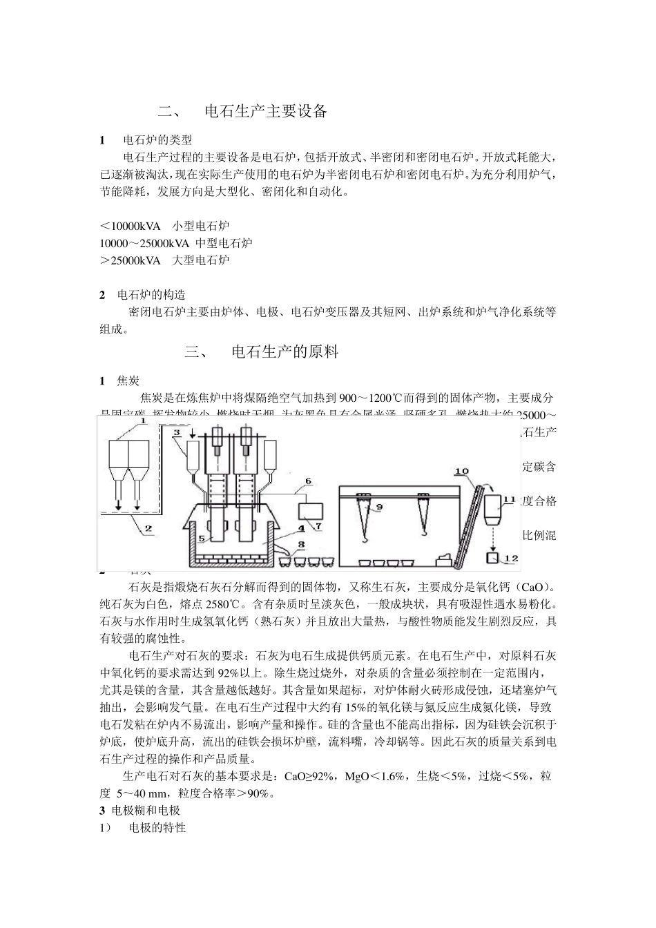 电石生产过程及其操_第3页