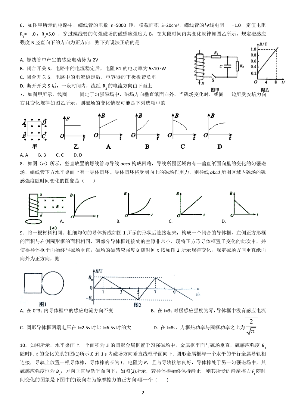 电磁感应中的图像问题_第2页