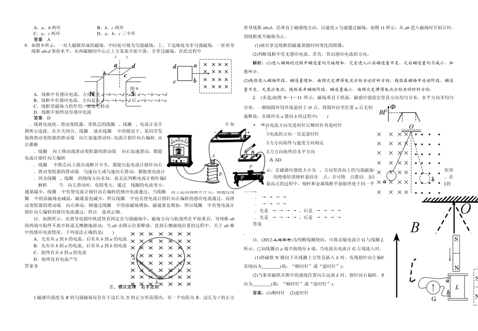 电磁感应现象楞次定律_第2页