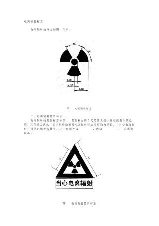 电离辐射标志