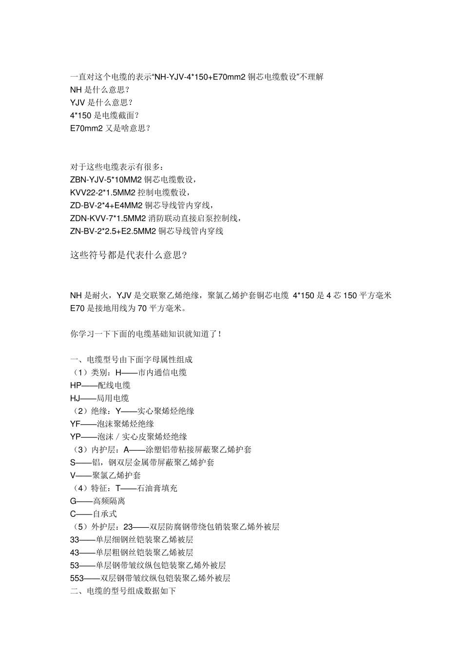 电缆NHYJV是什么意思_第1页