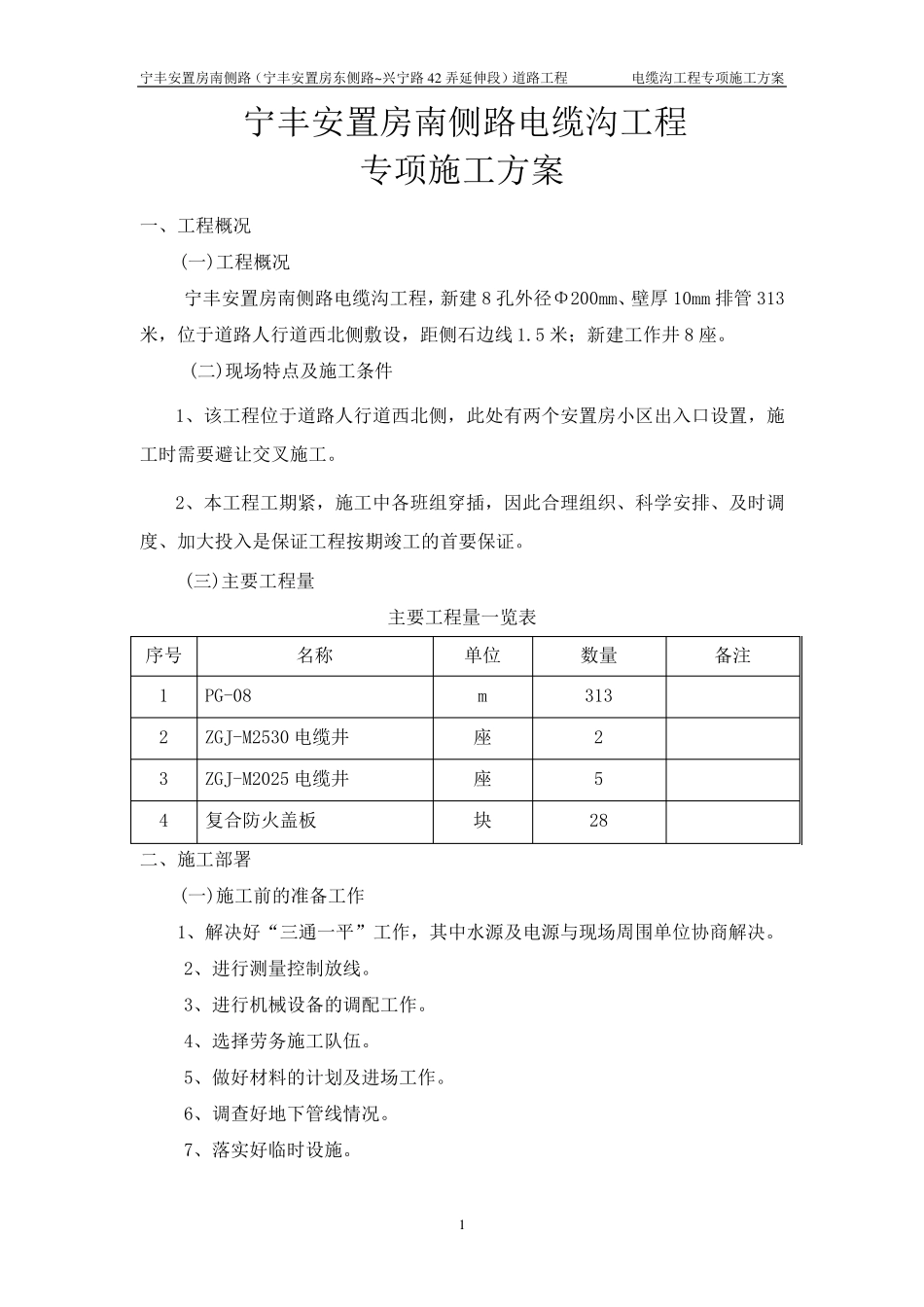 电缆排管工程专项施工方案_第2页