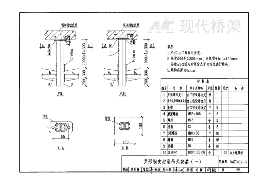 电缆桥架及支架安装工艺大样图_第1页