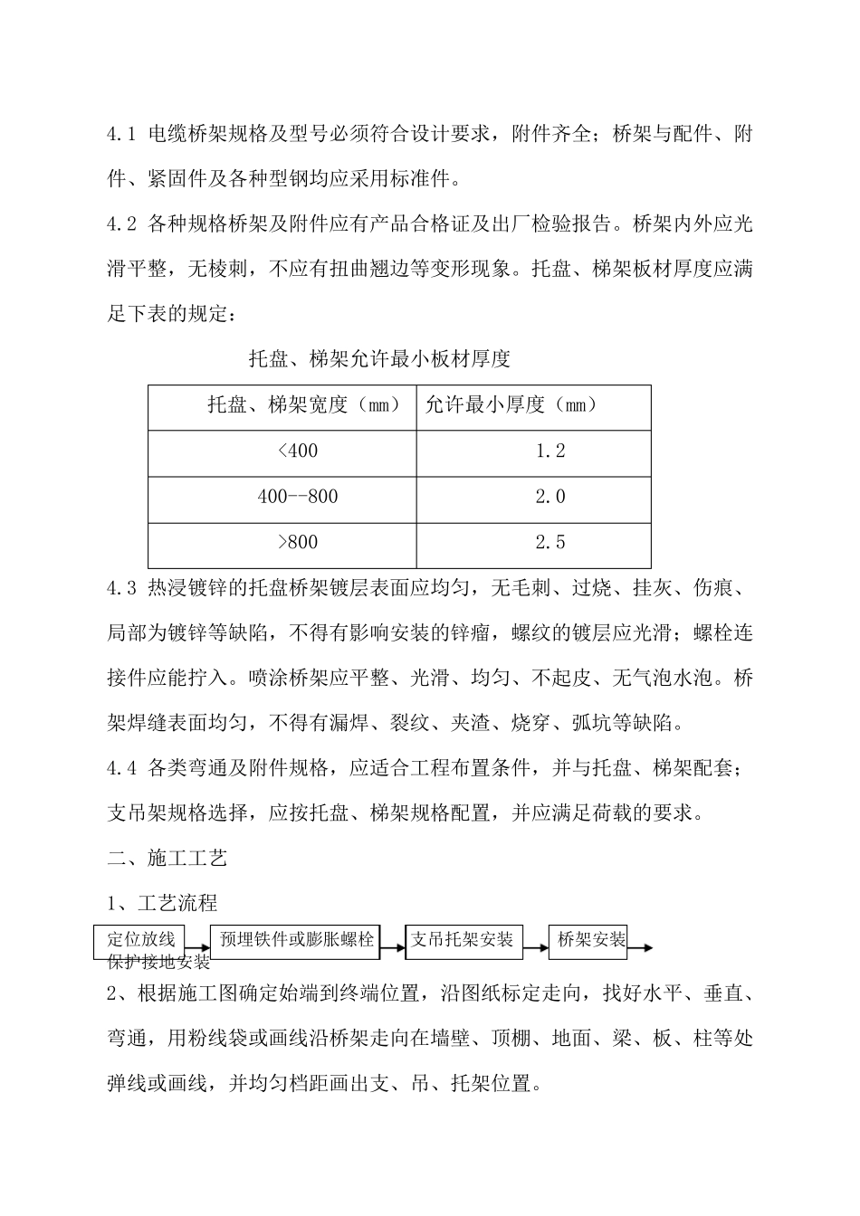 电缆桥架安装施工方案_第2页