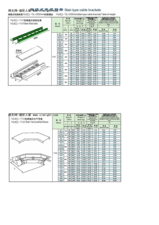 电缆桥架重量表