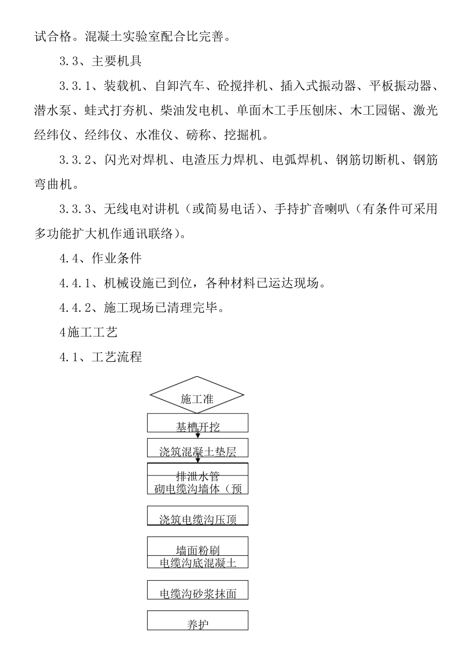 电缆沟施工工艺标准_第2页