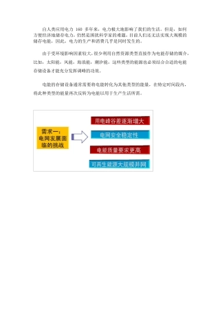 电能储存技术