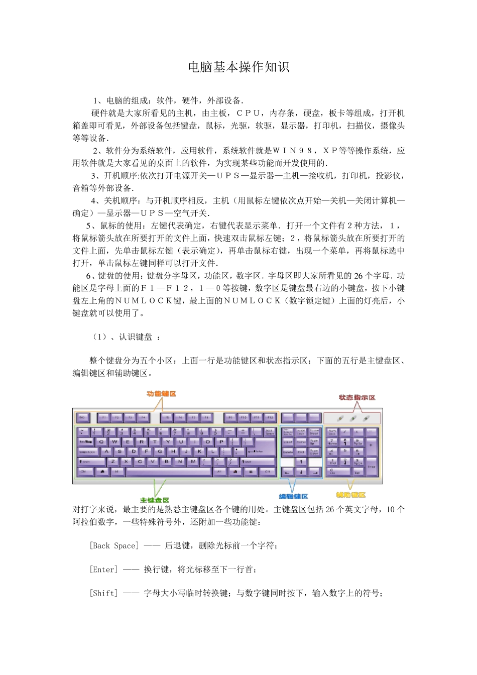 电脑基本操作知识_第1页