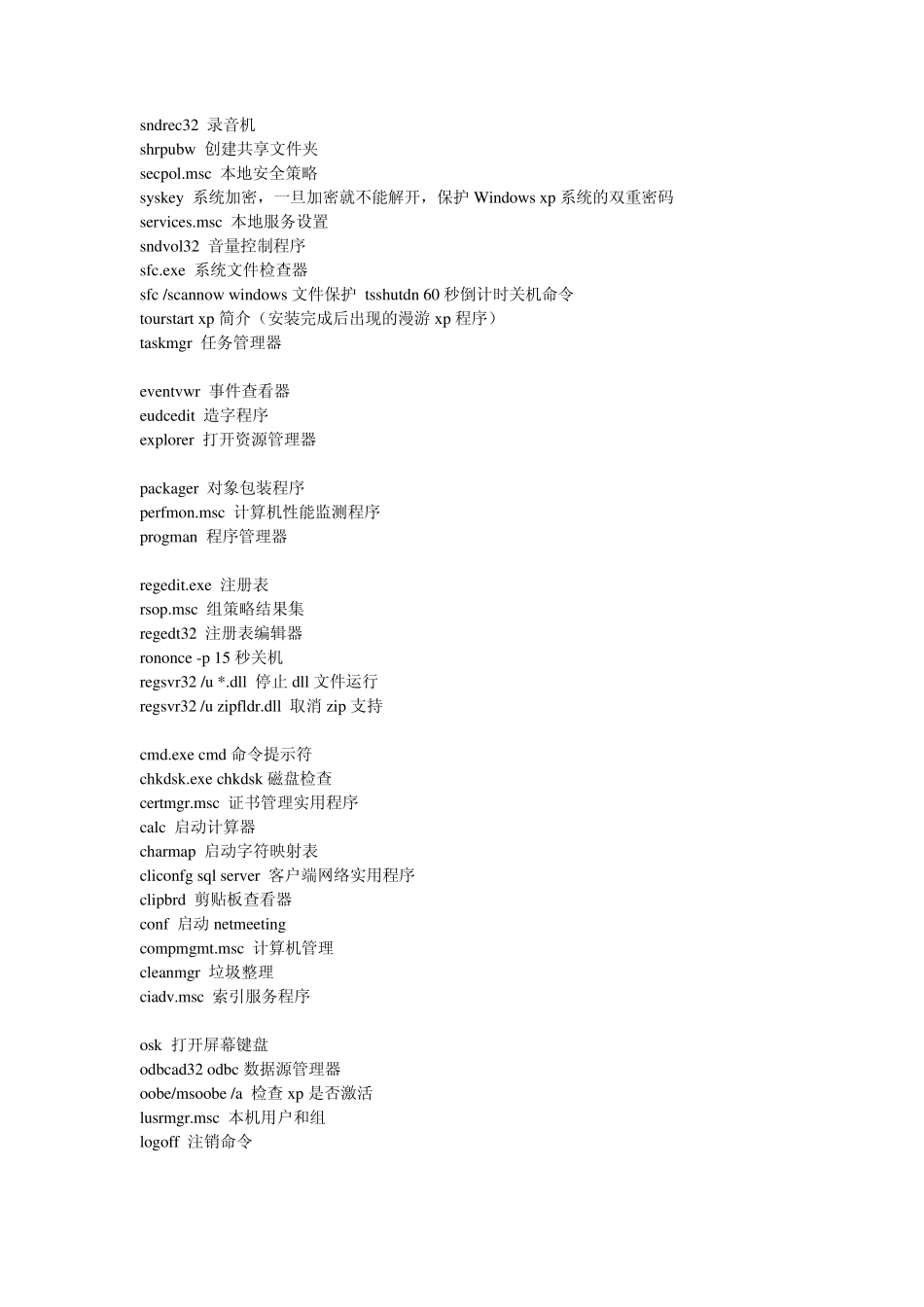 电脑的运行快捷键_第2页