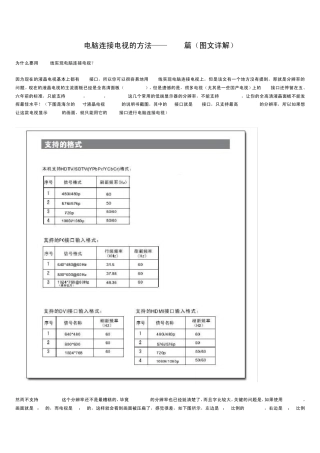 电脑连接电视的方法——HDMI篇(图文详解)