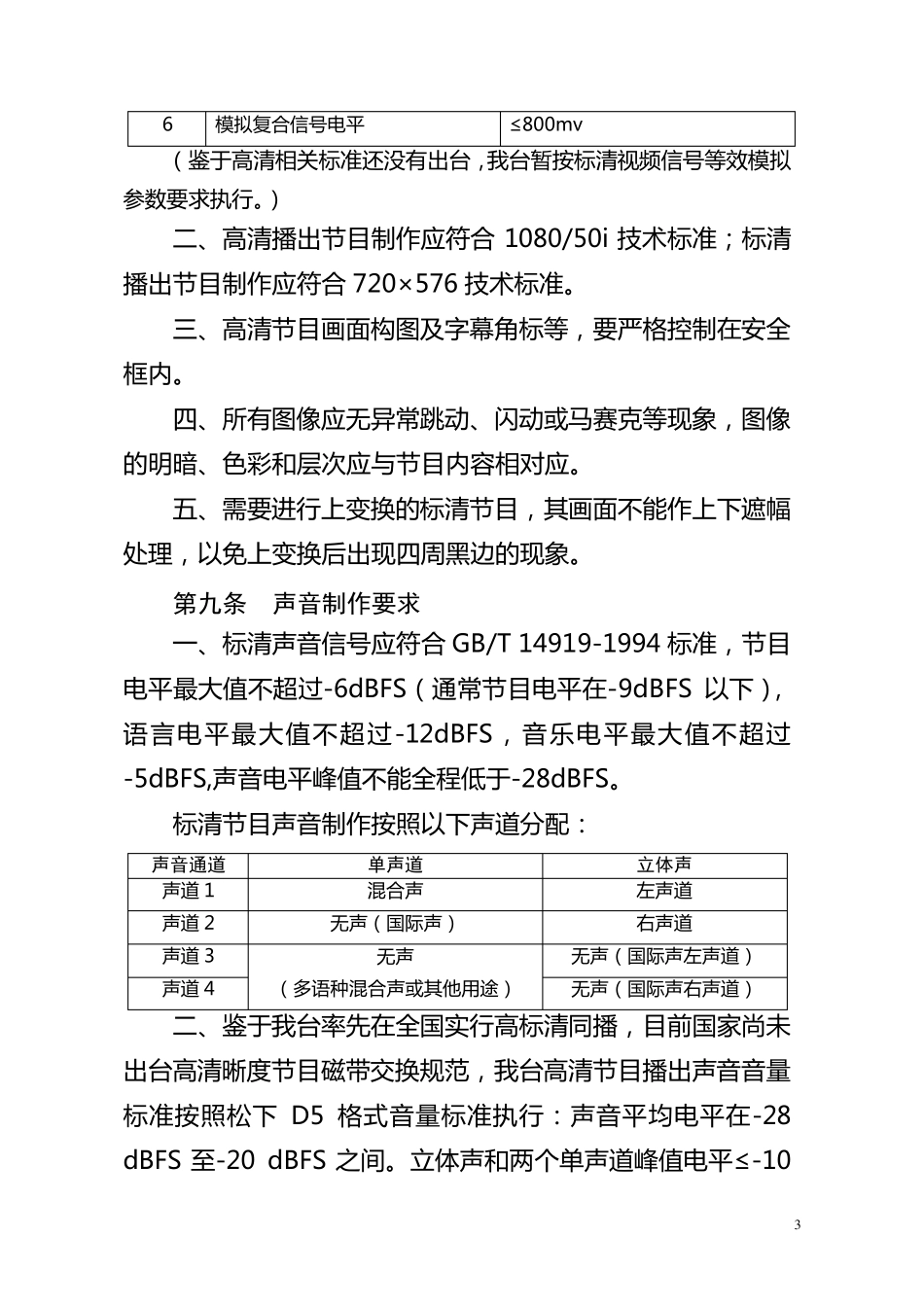 电视台安全播出管理制电视播出规范_第3页