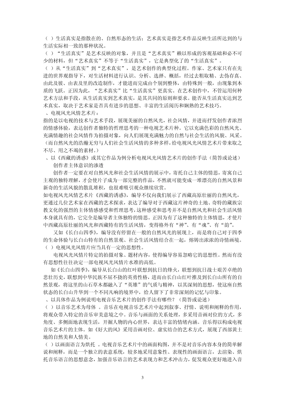 电视艺术片创作_第3页