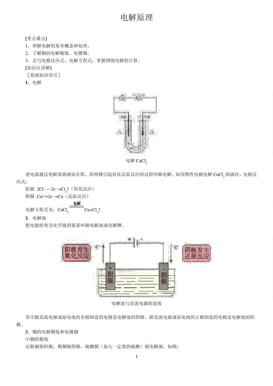 电解原理氯碱工业_第1页