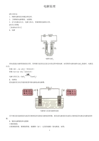 电解原理氯碱工业