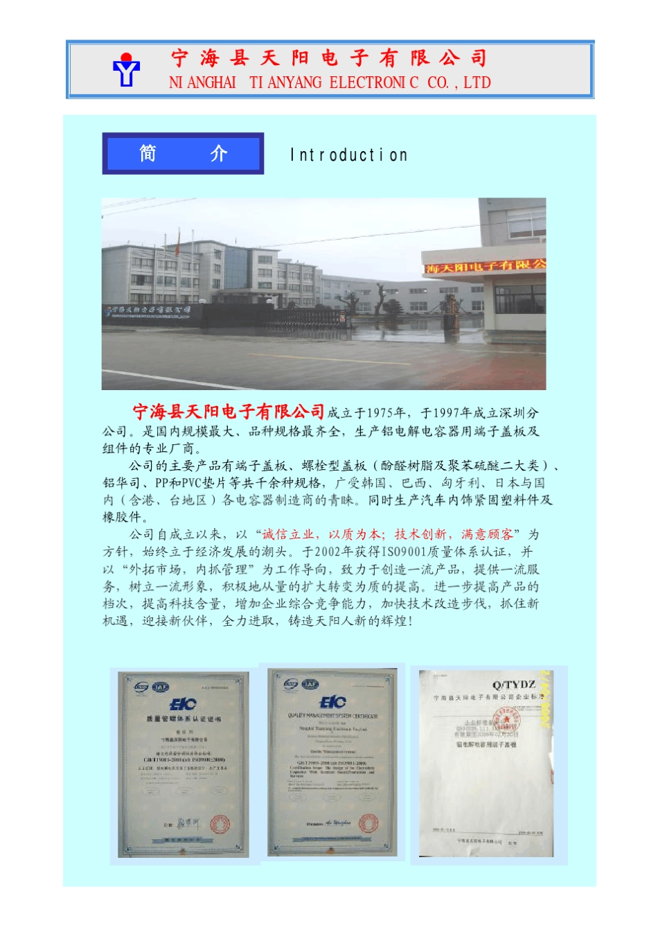 电解电容器盖板及华司配件_第2页