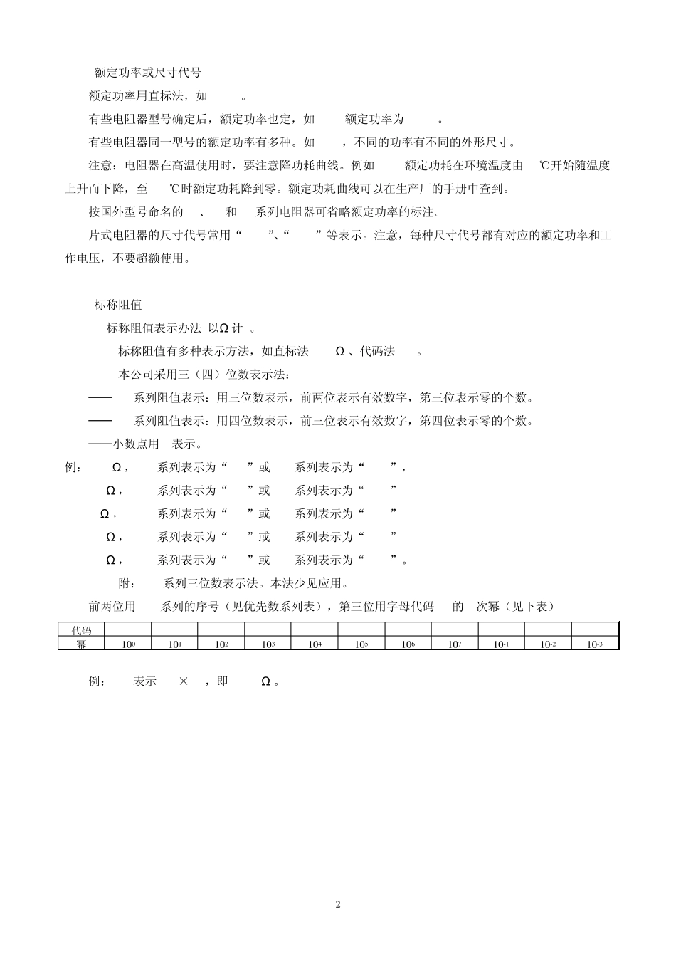 电阻器规格型号的标注_第2页