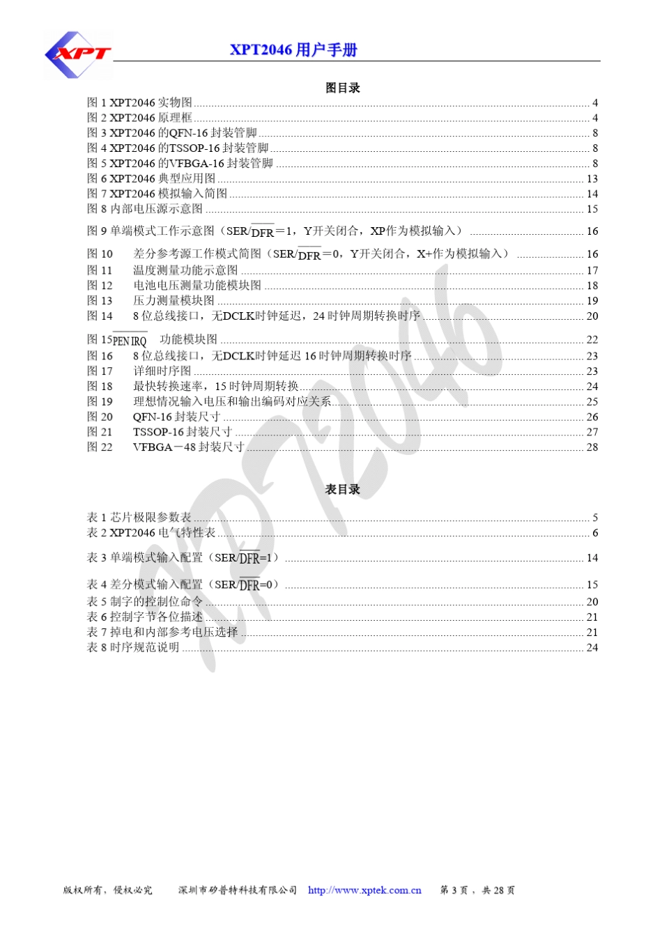 电阻屏XPT2046用户手册_第3页