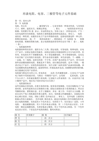 电阻电容电感特性