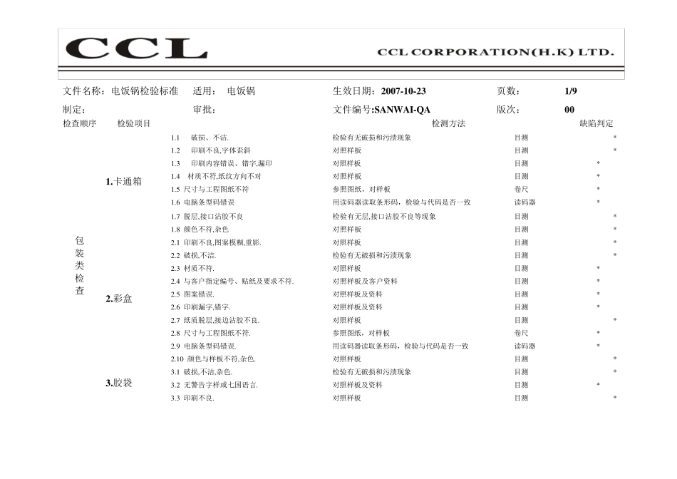 电饭锅成品检验标准_第2页