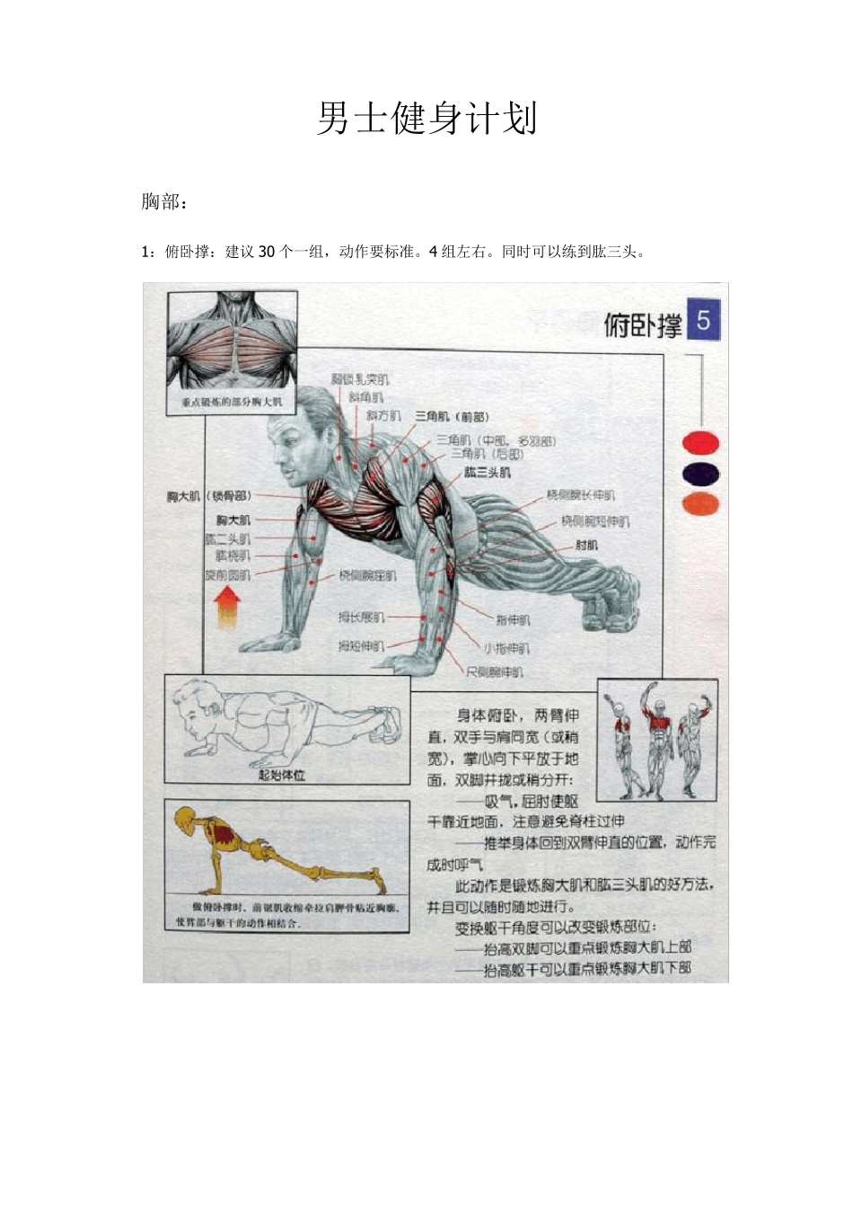 男士健身计划_第1页